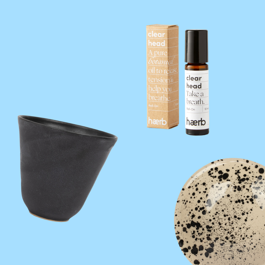Interior products: mug, roll-on and plate