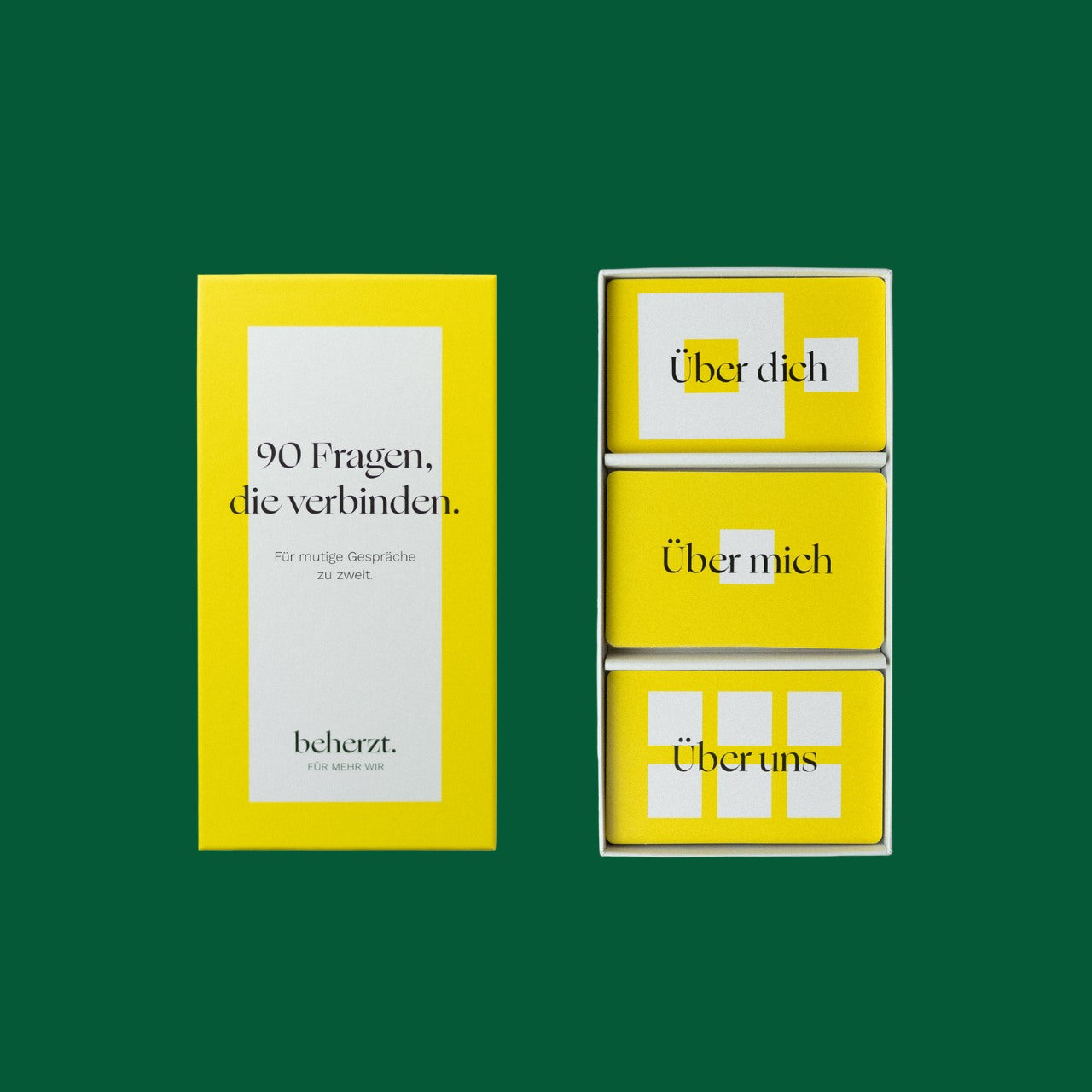 Kartenset "90 Fragen" von beherzt.
