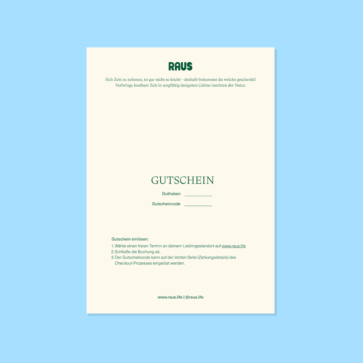 Digitaler Gutschein