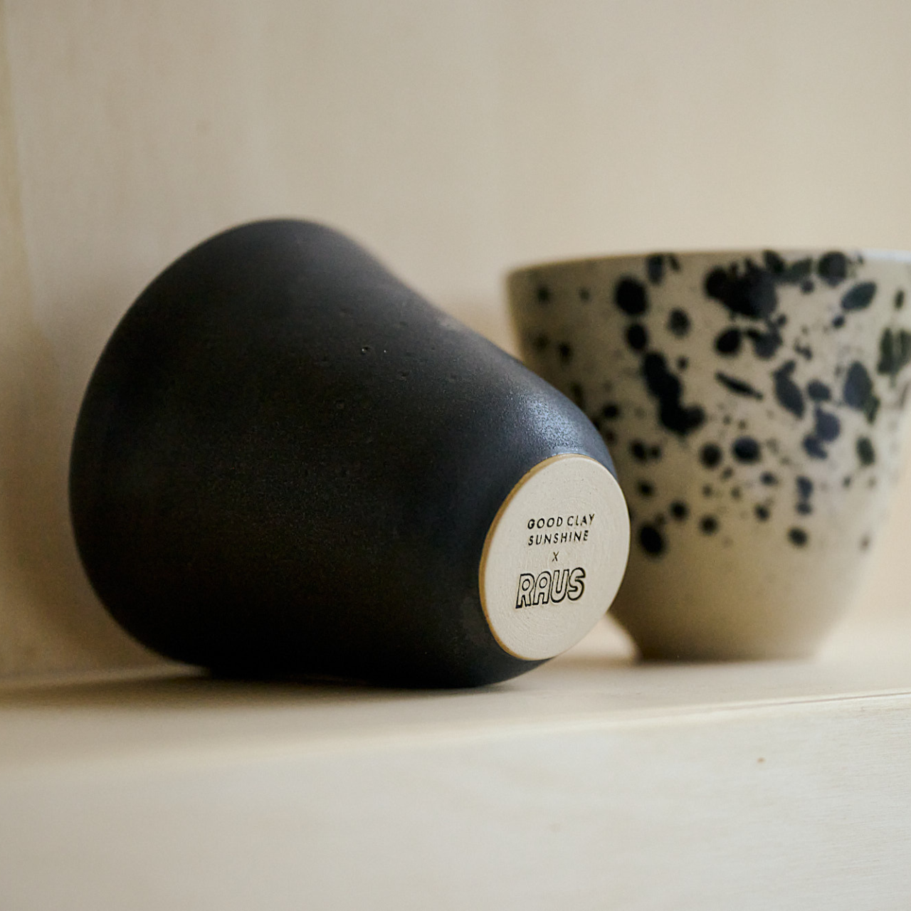 Raus x Good Clay Sunshine Becher